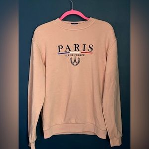 Men’s Sweatshirt Paris France Tour D' OR Made in Portugal Muted Pink/Maeve XL